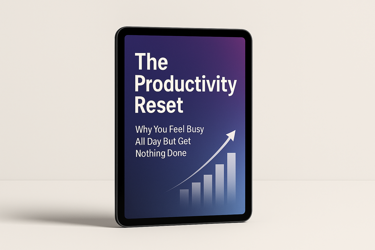 Professional mockup cover for The Productivity Reset