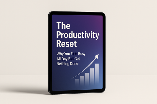 Professional mockup cover for The Productivity Reset